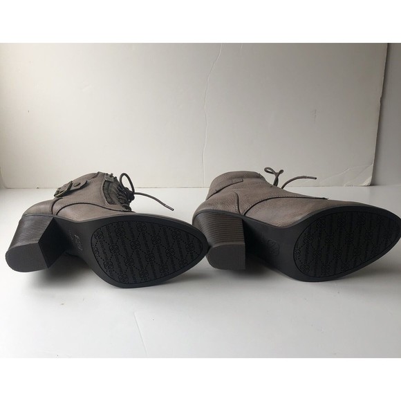 Daisy Fuentes Kloudie Brown Ankle Boots Zip Side Size 10M - Picture 6 of 10